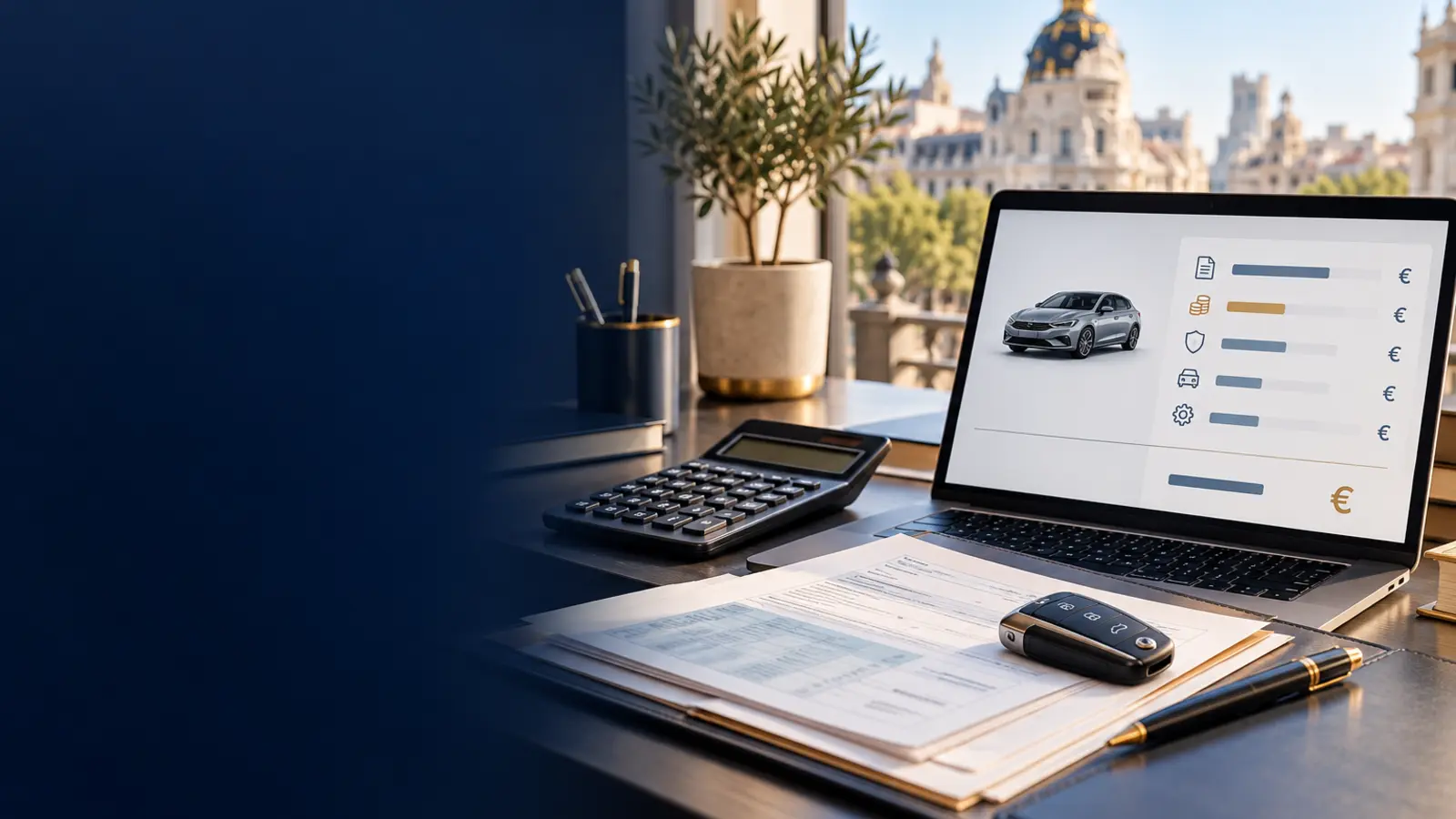 Cálculo del precio de transferencia de un coche en Madrid