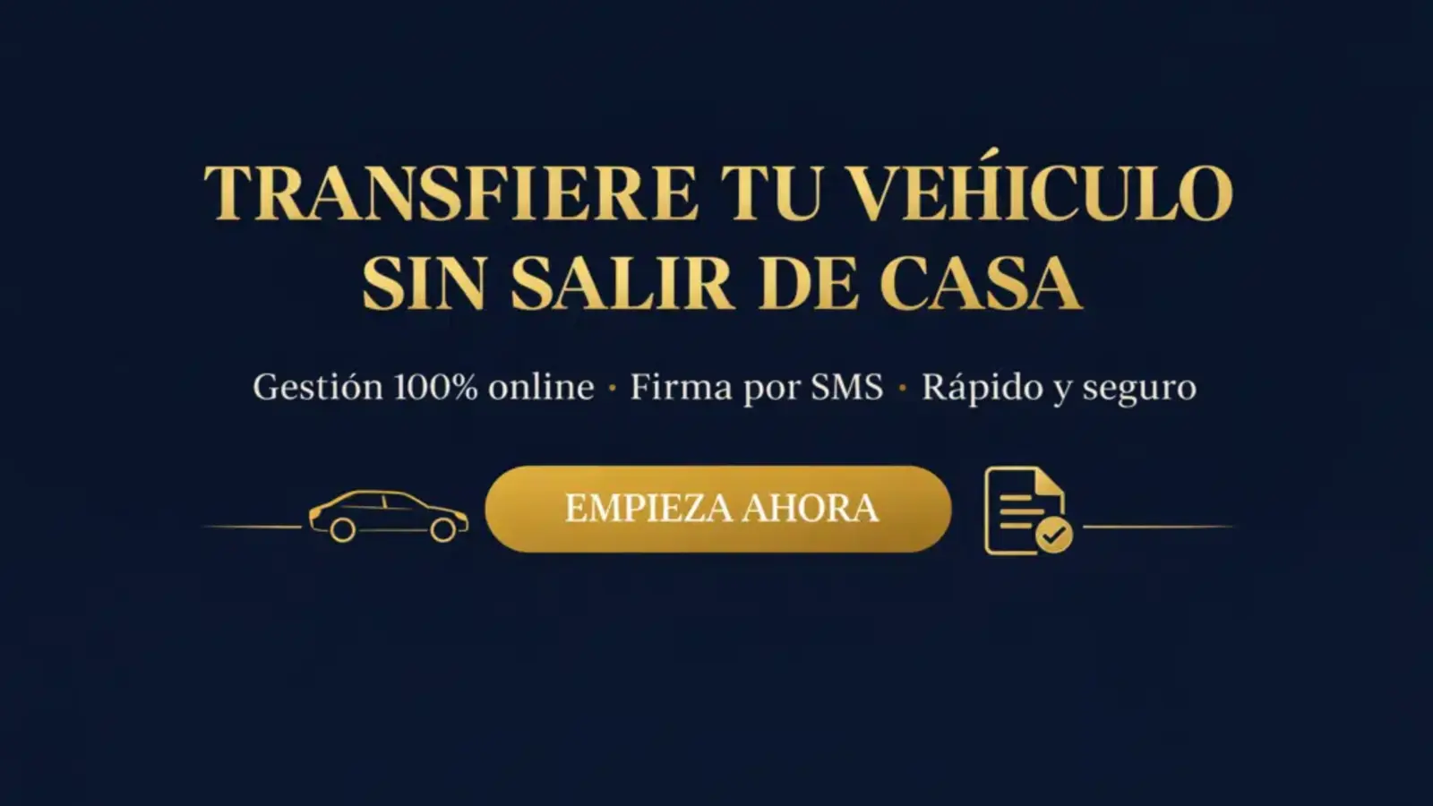Transferencia de vehículo online con firma por SMS