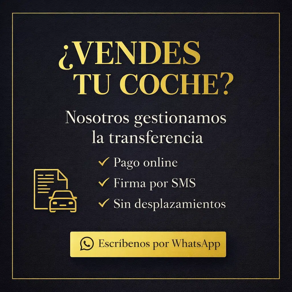 Vende tu coche con transferencia online segura · Firma SMS · Gestoría RP Madrid