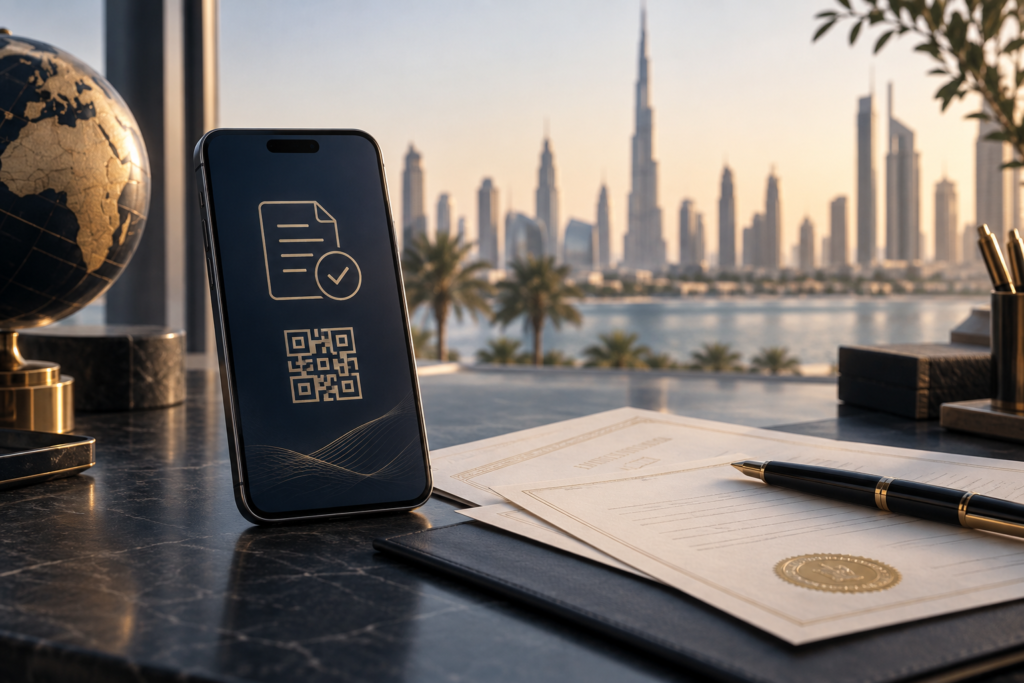 Sello MOFA digital Emiratos Árabes Unidos: Guía 2026 para la legalización de documentos - Gestoría RP Madrid